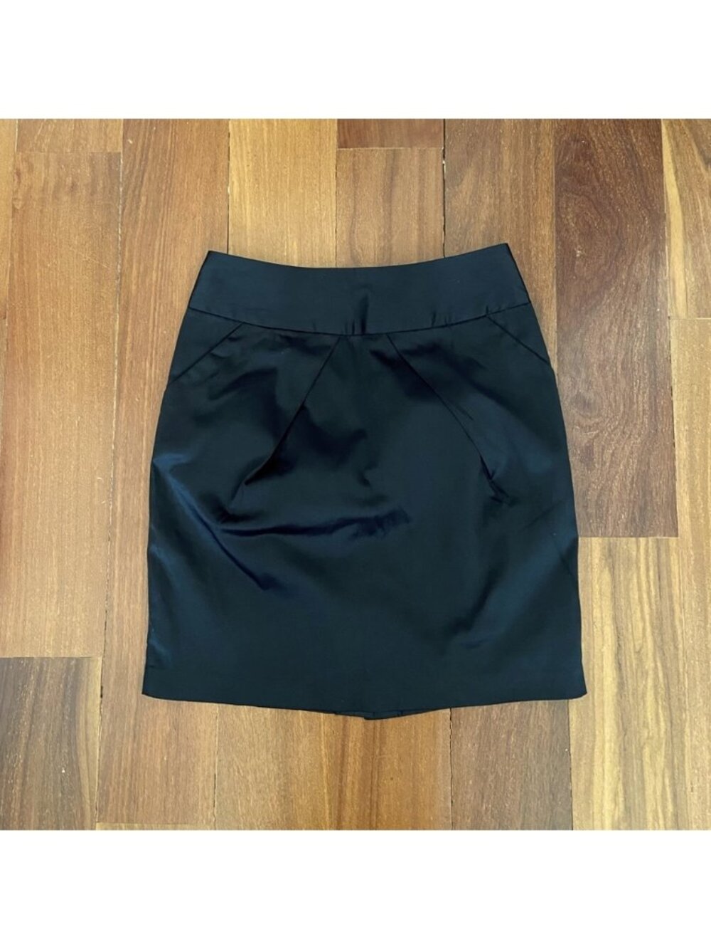 Forever 21 Black Satin Skirt, Size M